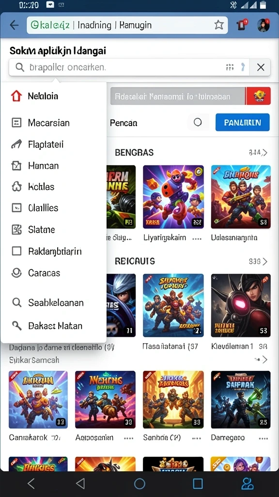 Tampilan antarmuka yang menarik dan modern.