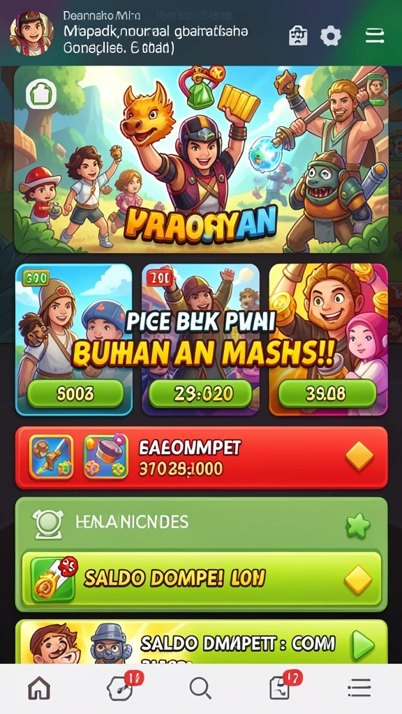 Berbagai mode permainan seru untuk dipilih.
