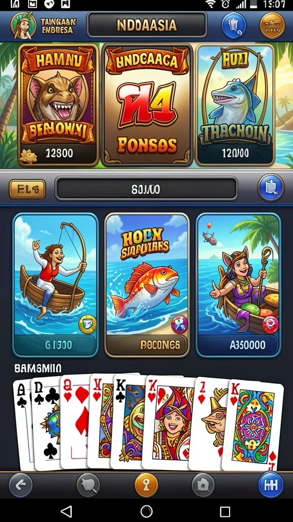Tampilan awal game ID678 dengan karakter utama.