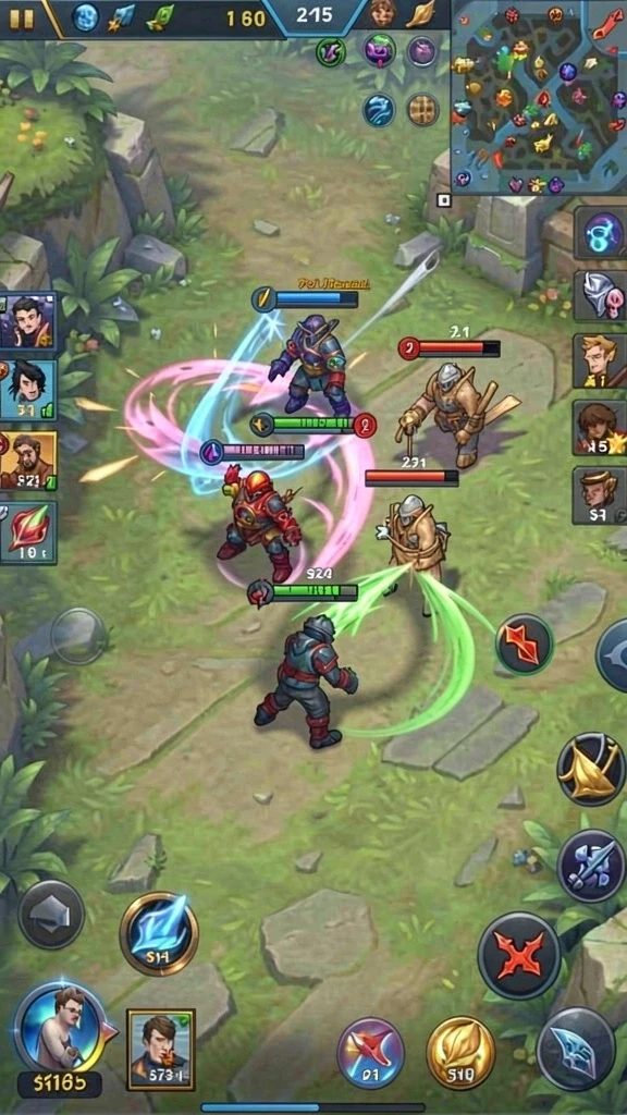 Screenshot momen seru saat berkompetisi dengan pemain lain.