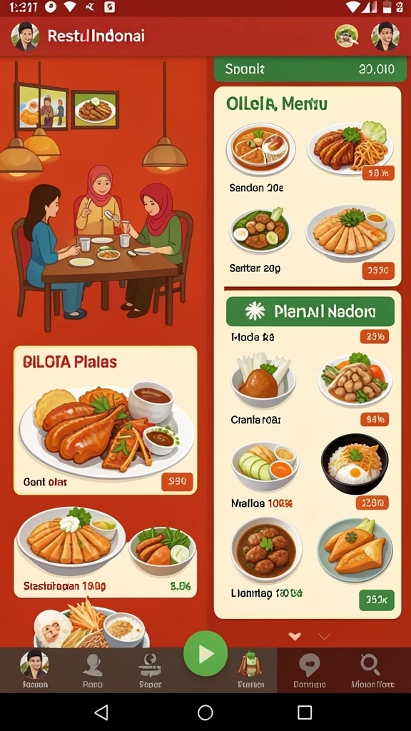 Beragam pilihan permainan menarik dalam aplikasi.