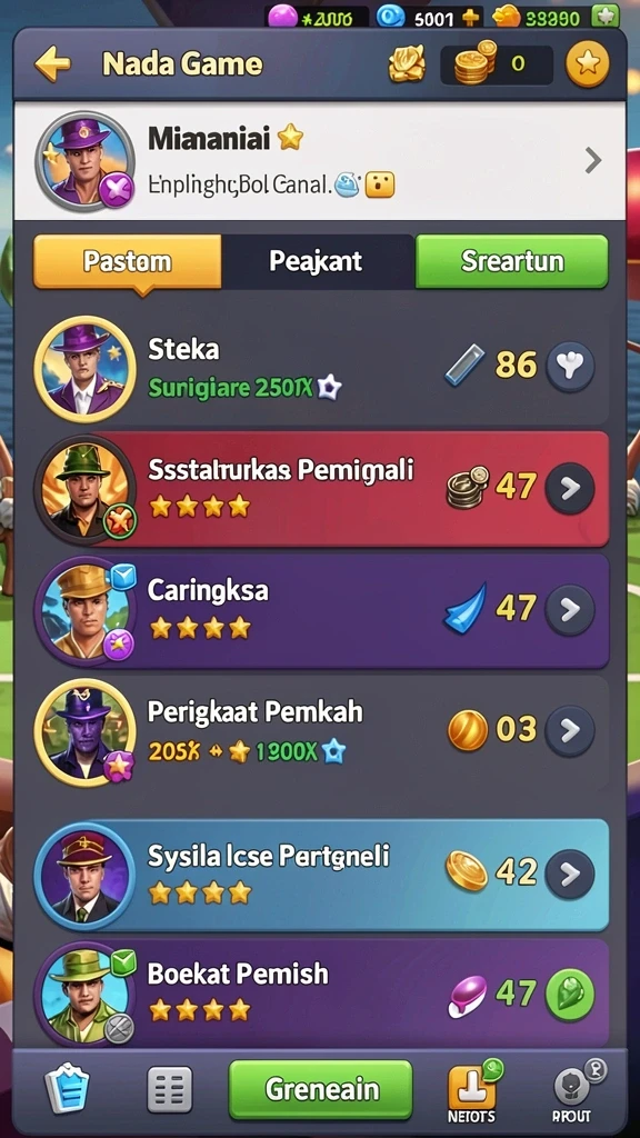 Tampilan menu utama aplikasi MENARA188 yang user-friendly.