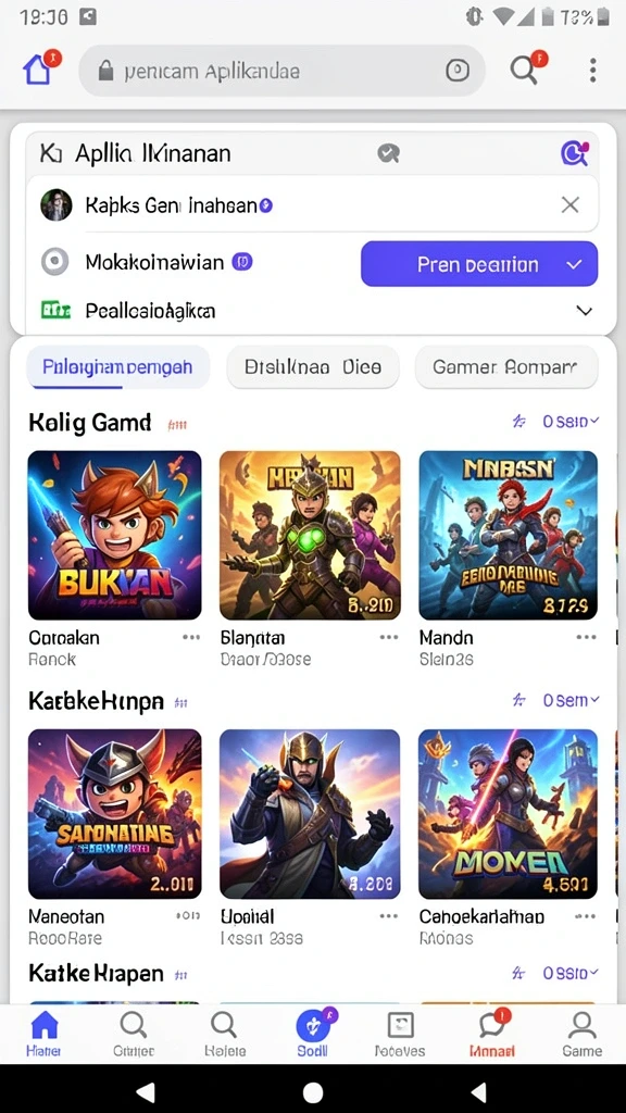 Screenshot menunjukkan antarmuka utama MINTOTO yang menarik.
