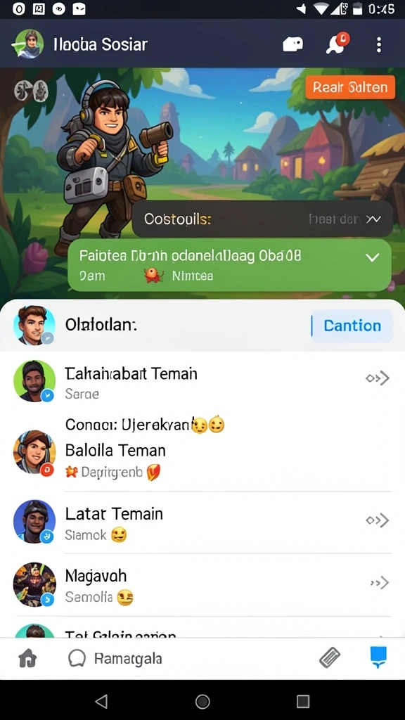 Beragam karakter unik dengan kemampuan berbeda.