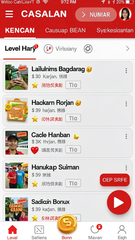 Screenshot menunjukkan antarmuka permainan yang intuitif.