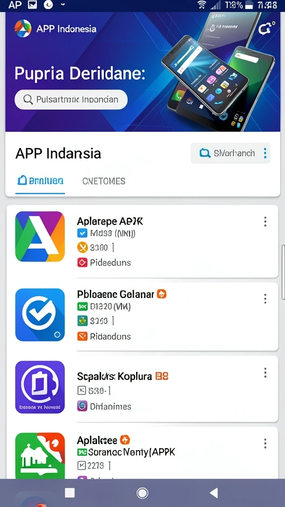 Tangkapan layar menampilkan antarmuka yang menarik dan modern.