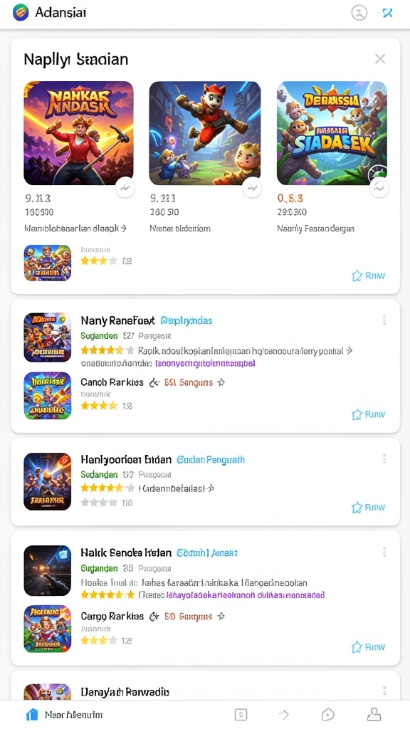 Mode permainan yang beragam dan seru.