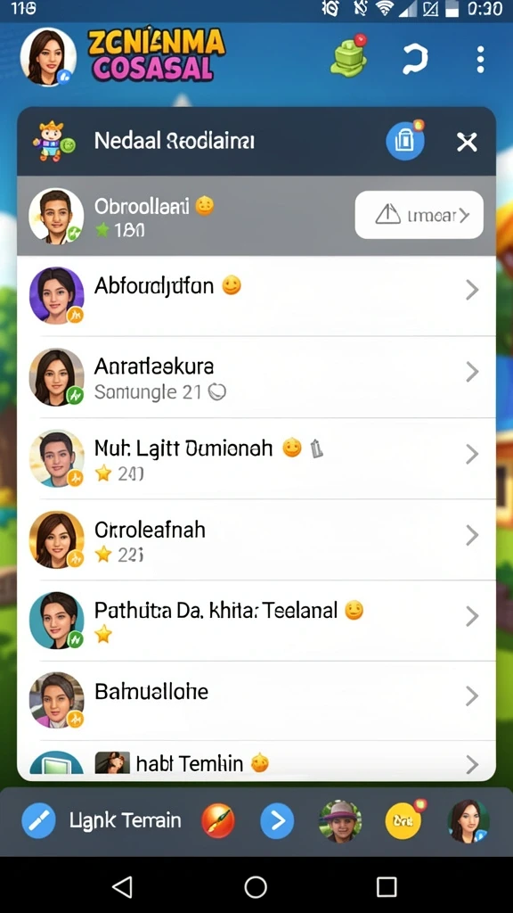 Tampilan antarmuka yang bersih dan menarik.