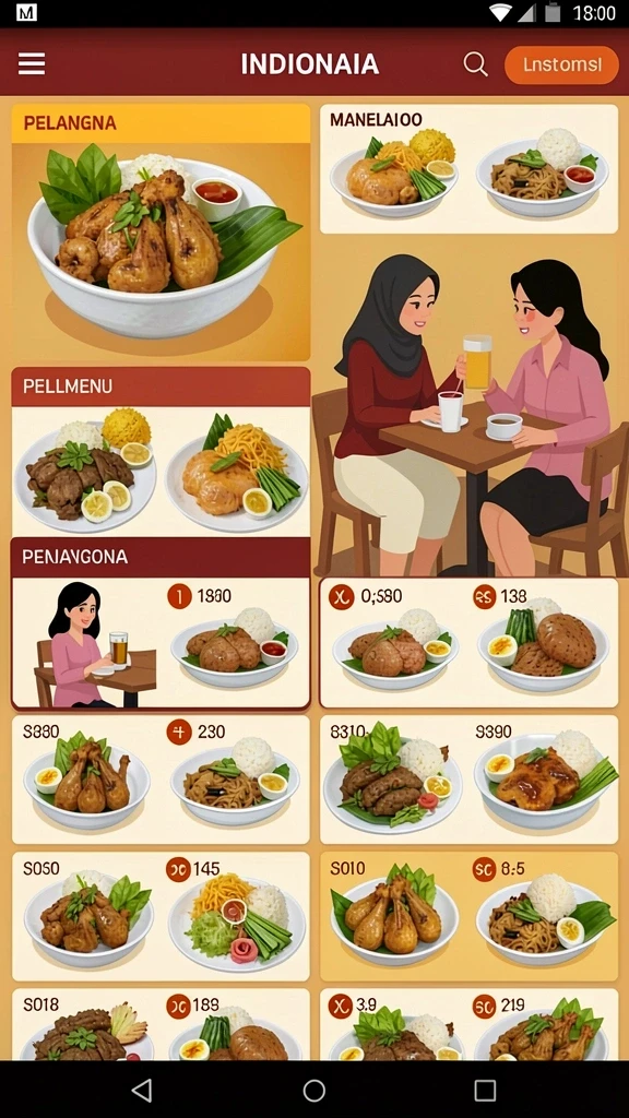 Tampilan antarmuka yang menarik dan mudah dipahami.