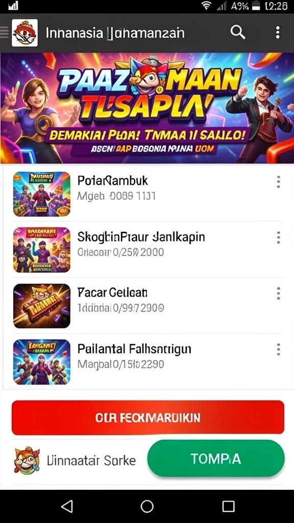 Tangkapan layar memperlihatkan sistem reward yang menarik dalam game.