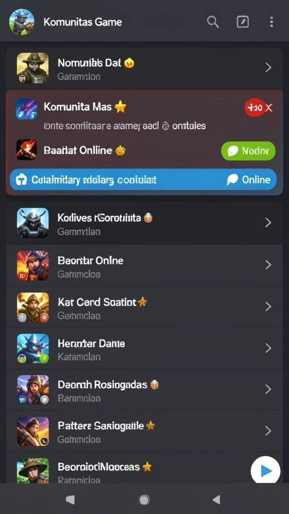 Beragam permainan slot yang seru dan penuh warna.