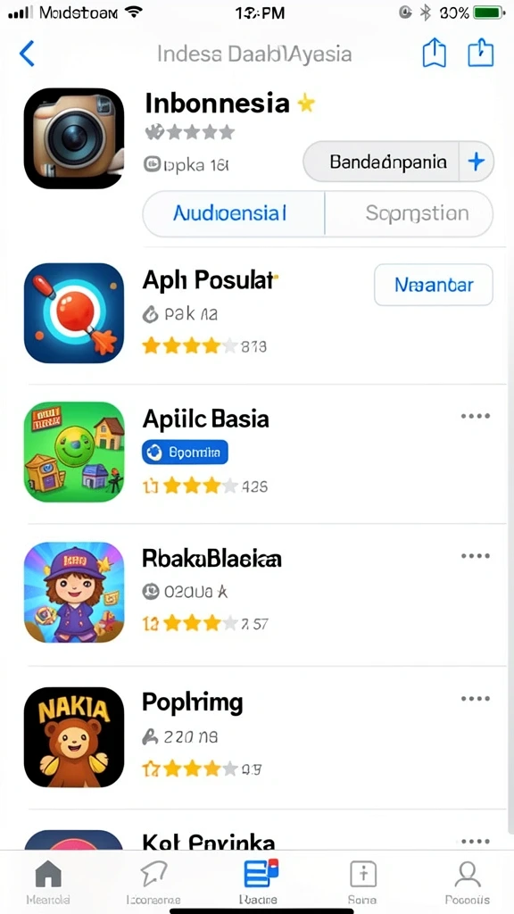 Berbagai karakter unik untuk dipilih.