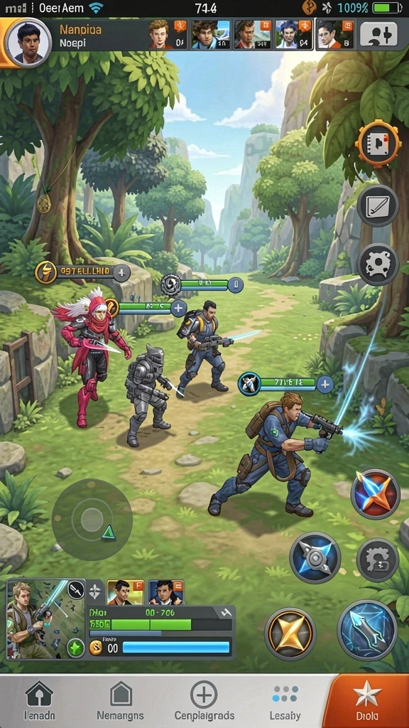 Tampilan utama game TITAN777 yang menarik.