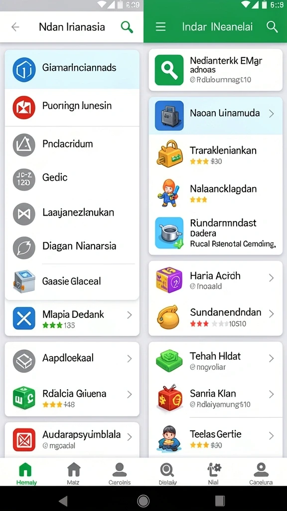 Tampilan antar muka yang user-friendly dan mudah dinavigasi.